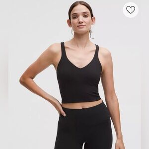 lululemon athletica Align Cropped Tank Top in Black